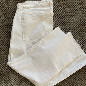 Madewell White Demi-Bootcut Jeans (New with tags).